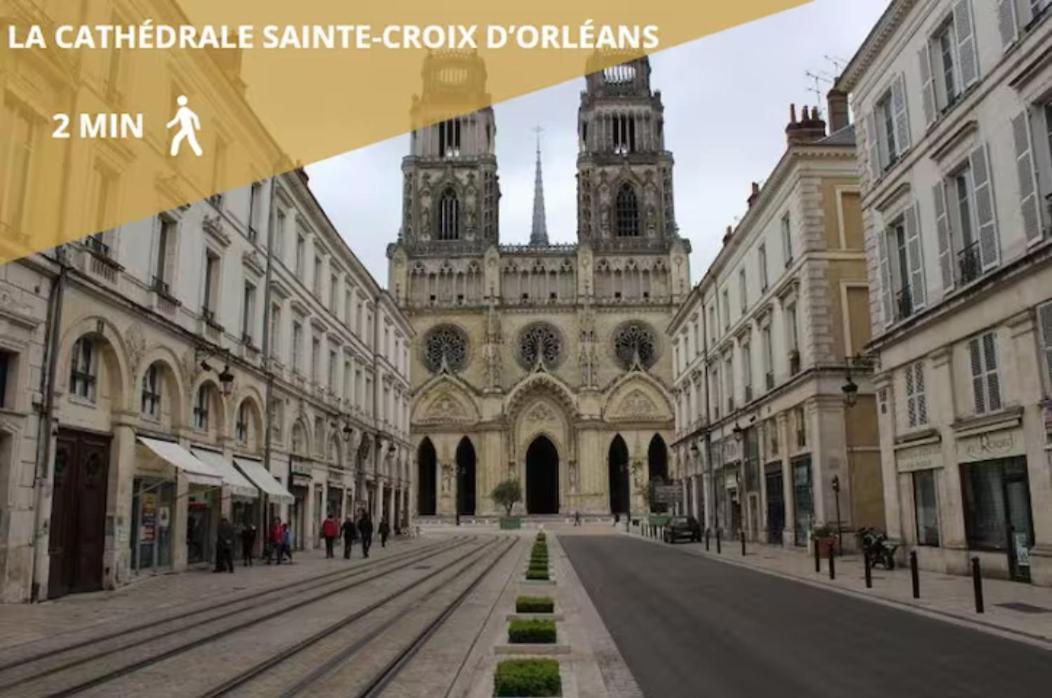 Charmant Studio Vue Cathedrale Quartier Historique Orléans Exterior foto